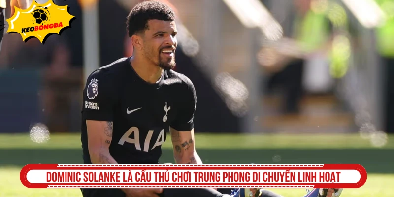 Dominic Solanke là cầu thủ chơi trung phong di chuyển linh hoạt